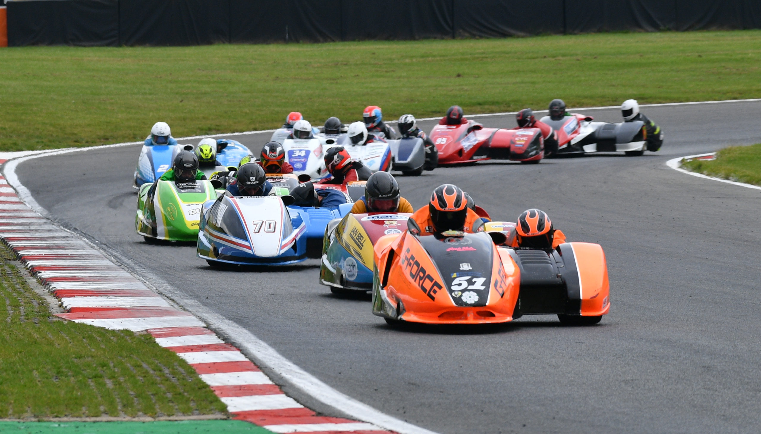 Sidecar action from Brands Hatch